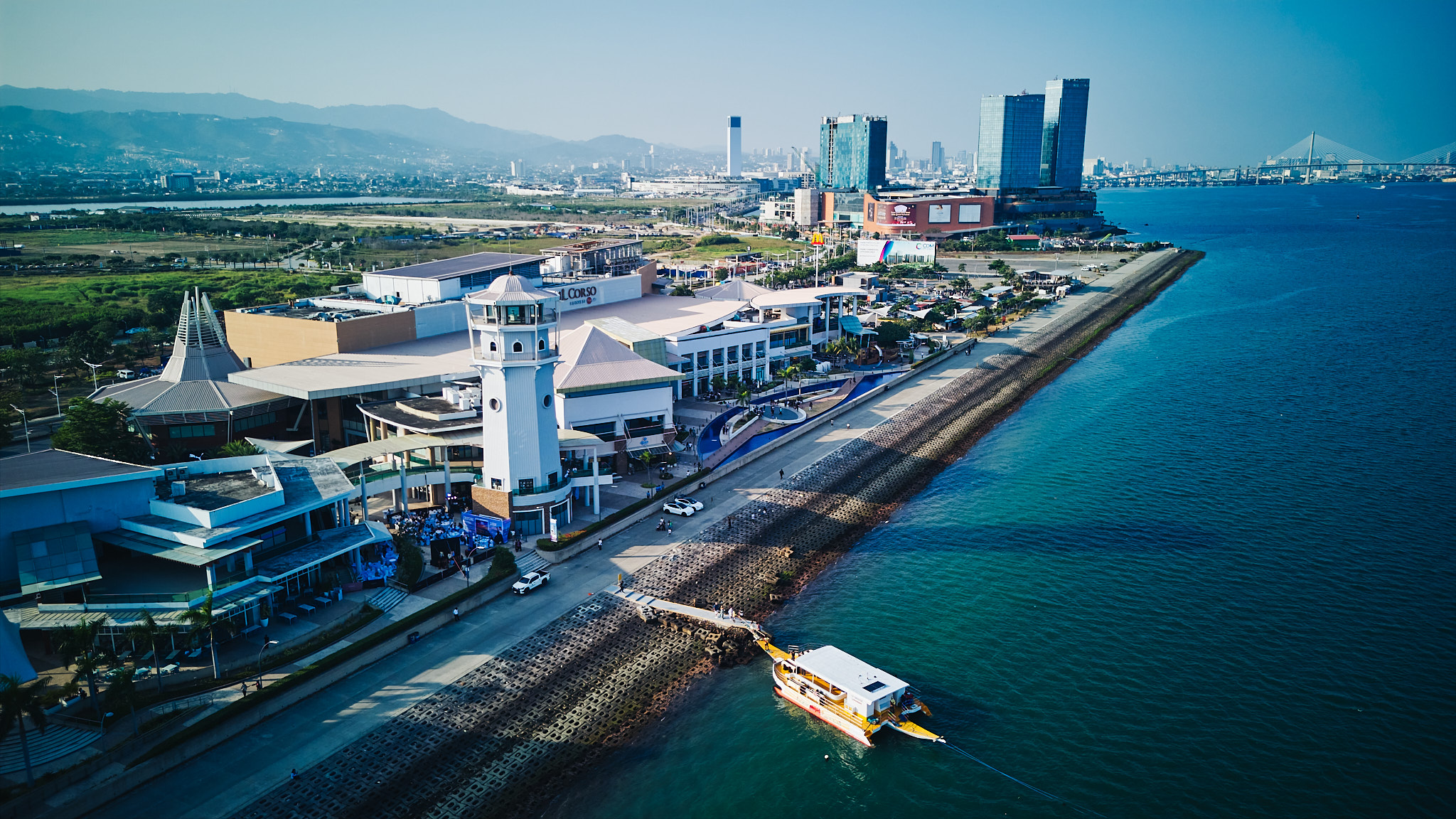 Aerial of The Cebu Lighthouse at IL Corso
